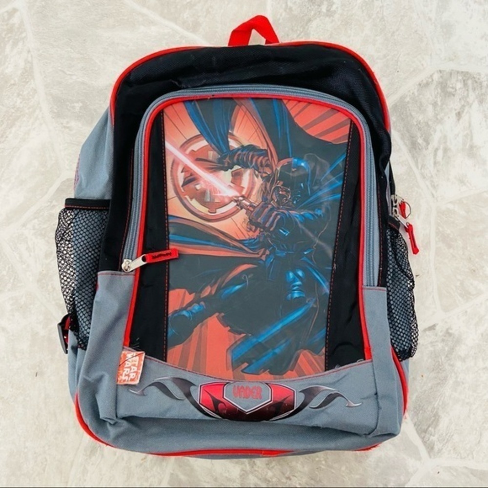 STAR WARS darth Vader gray and black backpack school bag